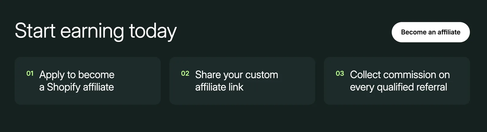Shopify affiliate program earnings